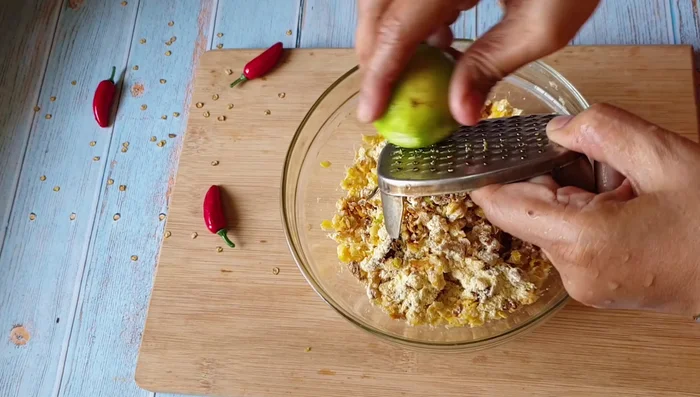 Add lemon zest (or lemon juice) and mix thoroughly.