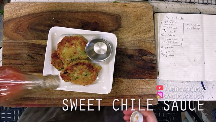 Serve with sweet chili sauce for dipping, garnish with lime wedges and cilantro.
