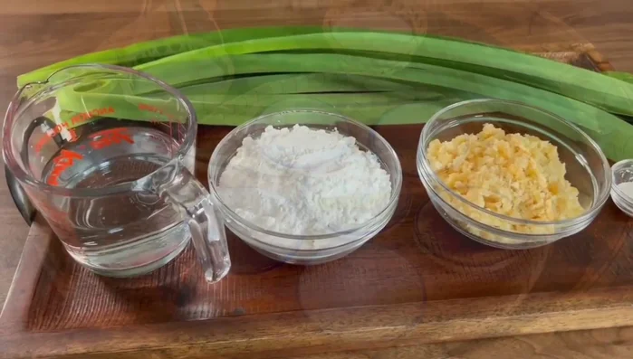 Prepare the ingredients according to the recipe instructions (not detailed in the transcript).