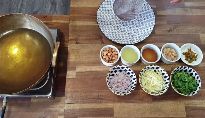 Divide the snapper into portions.