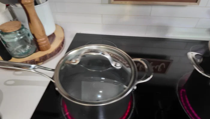 Meanwhile, boil water in a separate pot for cooking ramen noodles.