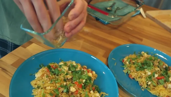 Serve garnished with cilantro, chopped peanuts, and optional bean sprouts or tofu.