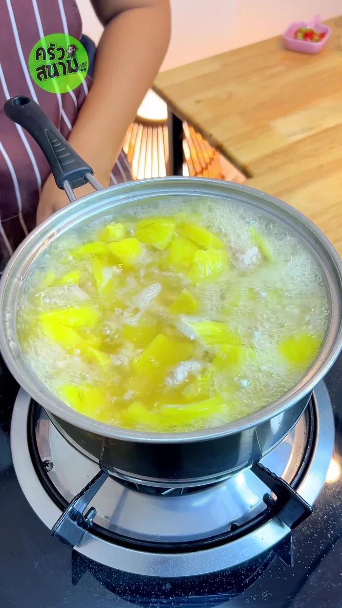 Simmer: Boil for another 5 minutes to cook the pork and cabbage thoroughly.