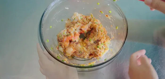 Mix well until all ingredients are combined.