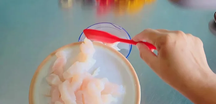 Blend the fish until smooth.