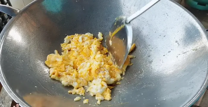 Add the cabbage to the pan.