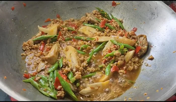 Add glass noodles.