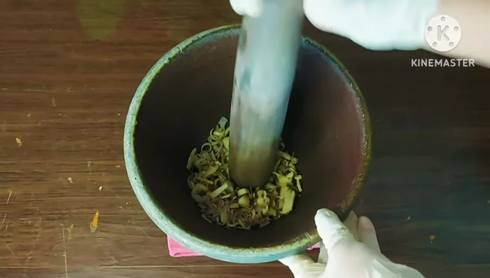 Grind the roasted ingredients to a fine paste.