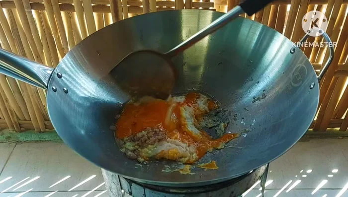 Stir gently until the eggs are cooked through. Avoid overcooking or adding too much water.