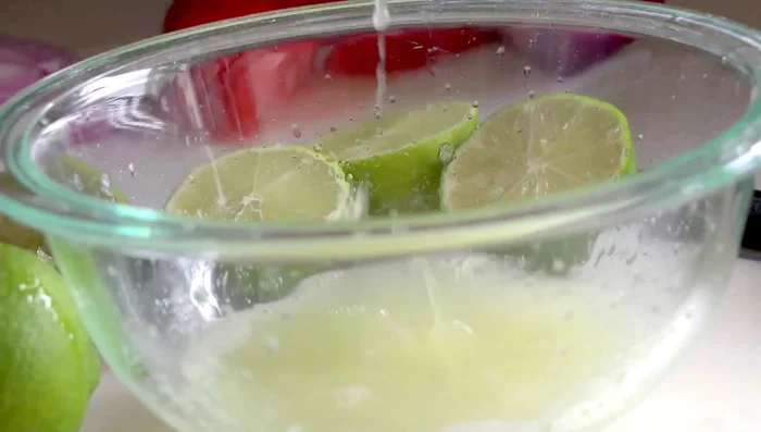 Make the dressing: Whisk together lime juice, fish sauce, soy sauce, sugar, and crushed red pepper flakes.