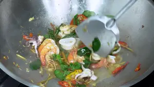 Spicy Seafood Stir-Fried Instant Noodles Recipe