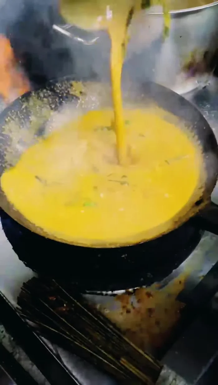 Add coconut milk and let it cool down a bit.