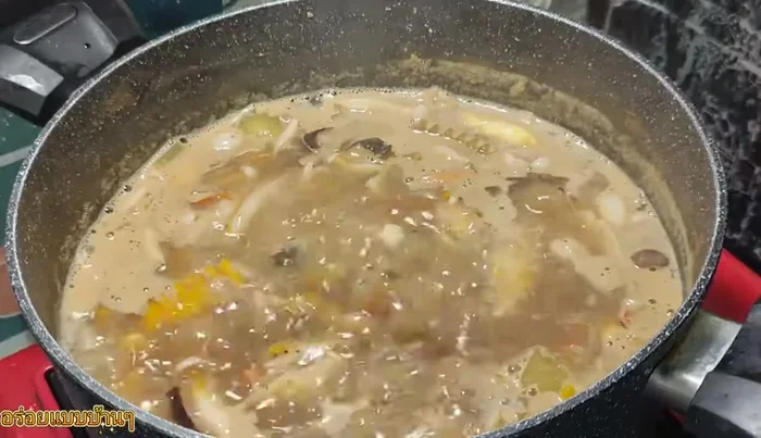 Add basil leaves, stir, and cook until wilted.