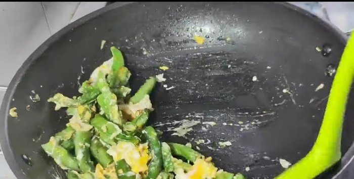 Stir-fry until all ingredients are well combined. Adjust water consistency as needed.
