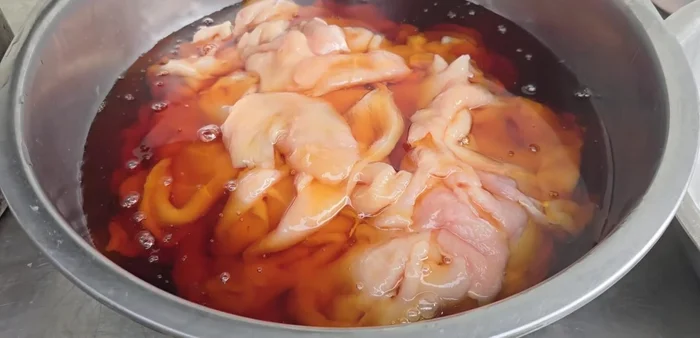 Let the marinade cool before adding the chicken. Mix well to ensure the chicken is fully marinated. Marinate overnight for best results.