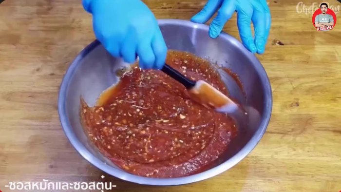 Marinate the pork ribs.