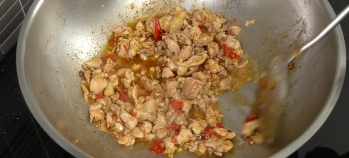 Add a little water if desired for a saucier dish. Stir and mix.