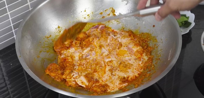 Add coconut milk gradually, adjusting the consistency to your liking. Add water if needed.