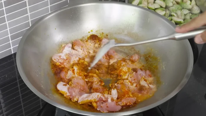 Add more coconut milk if needed to prevent dryness (308.52).