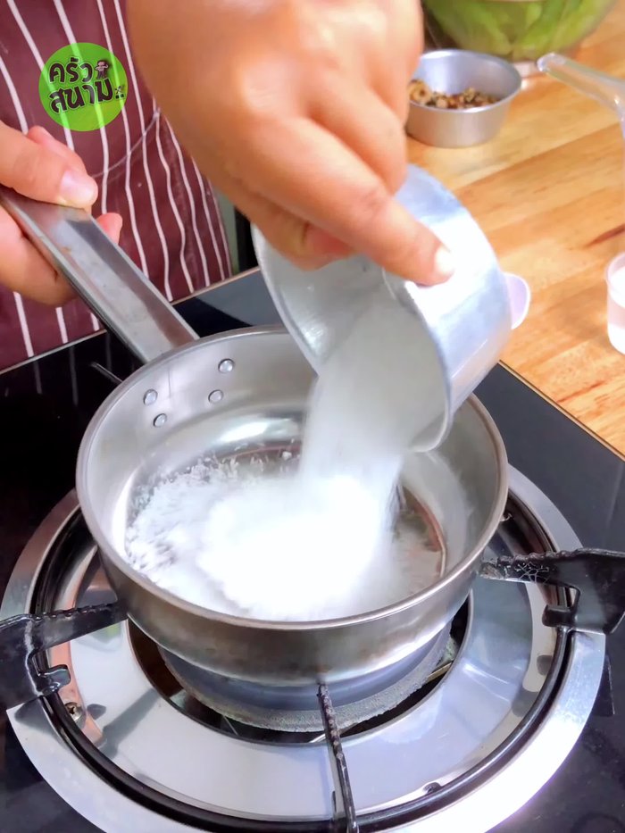 Make dipping sauce: Combine sugar, salt, water, and vinegar. Simmer until dissolved, then boil until thick. Let cool.