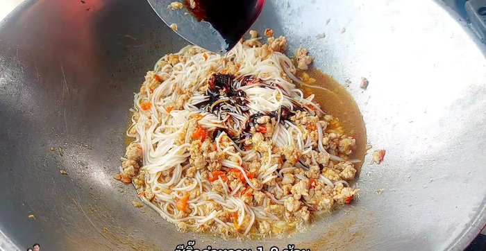 Add sweet soy sauce for color and flavor.
