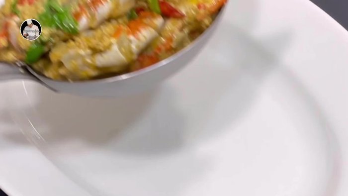 Prepare the crab. Clean and cut it into pieces. (This step is implied but not explicitly stated in the transcript)