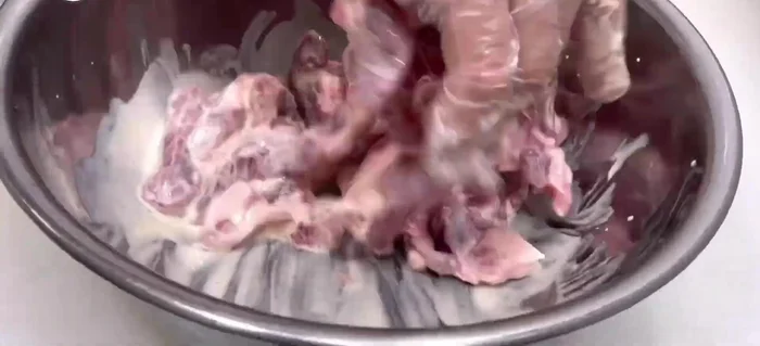 Marinate and fry the pork.