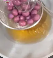 Crispy Purple Sweet Potato Quail Egg Cakes - Grandma Taew's Recipe