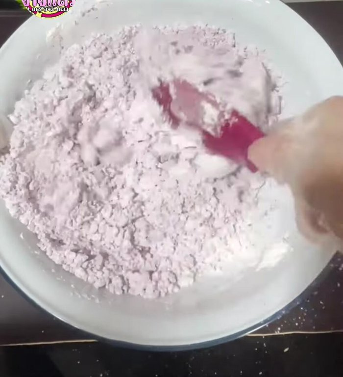 Gradually add the coconut milk, mixing until well combined and the sugar dissolves. Add more coconut milk if the dough is too dry.