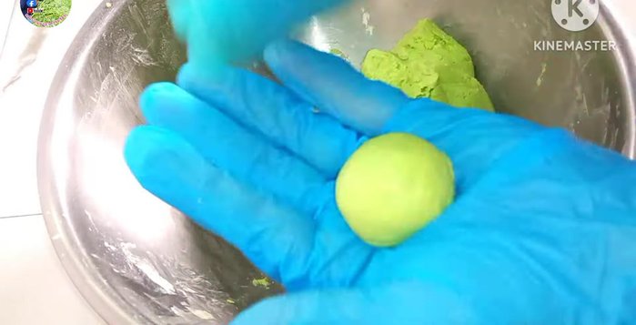 Roll the dough into small balls, flatten them, and boil in water until they float to the surface. Boil for an additional 2 minutes.