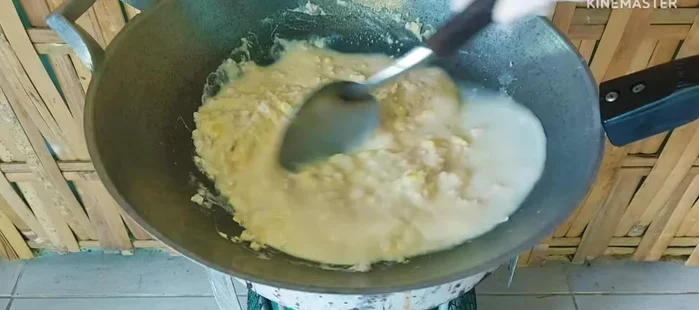 Add palm sugar, salt, and MSG. Adjust seasoning to taste. Add fish sauce sparingly and tamarind juice.