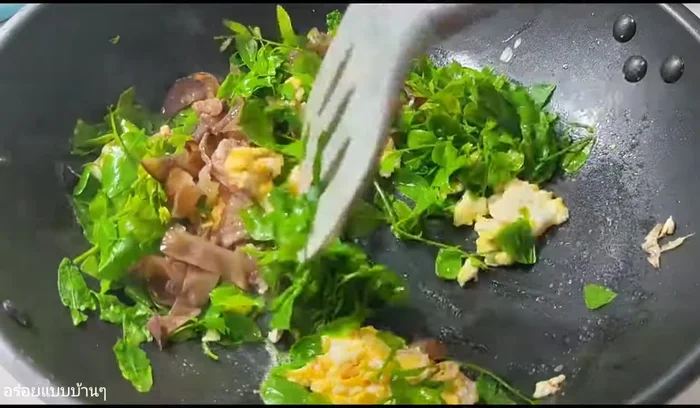 Add the wood ear mushrooms.