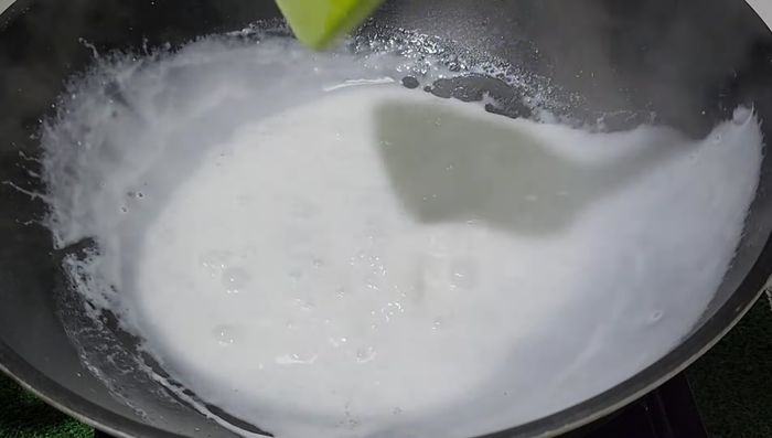 Mix curry paste with coconut milk until well combined.