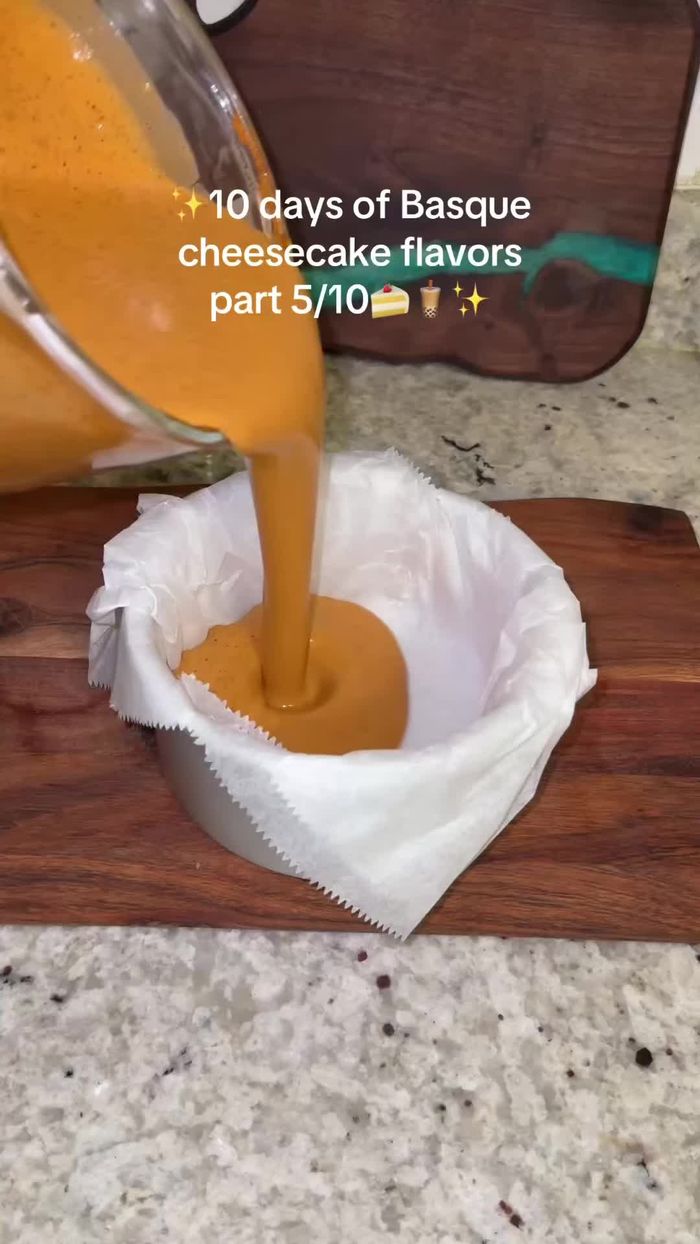 Begin by preparing your chosen Thai tea Basque cheesecake recipe. This recipe requires specific measurements for each ingredient, which will be determined by the recipe you follow. Gather all ingredients and equipment.