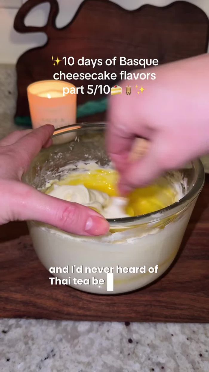 Let the cheesecake cool completely before serving. Note that this recipe will contain spices such as cardamom and anise, contributing to its unique flavor profile.