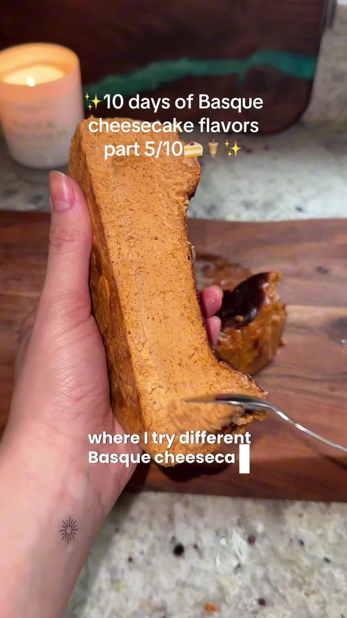 Pour the batter into a greased springform pan.