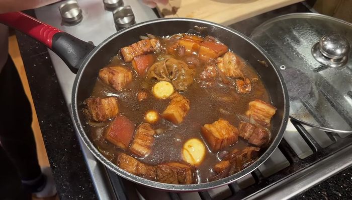 Cover and simmer for 35-45 minutes (or 1 hour 30 minutes at higher altitudes) until pork belly is tender.