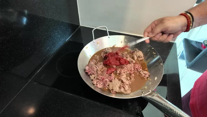 Simmer until beef is cooked.