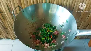 Stir-fried Morning Glory with Fermented Pork Sausage: Easy Thai Recipe