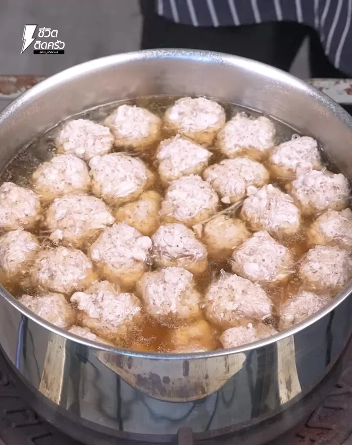 Add prepared mushrooms to the pot.