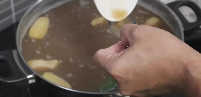 Continue simmering until mung beans are tender to your liking.