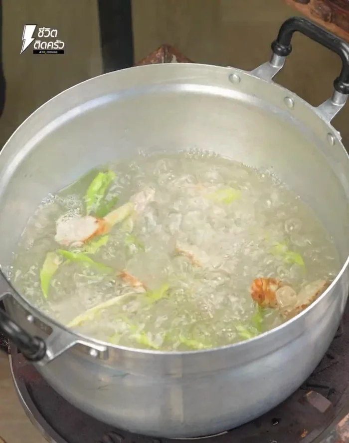 Add galangal, lemongrass, and salt.