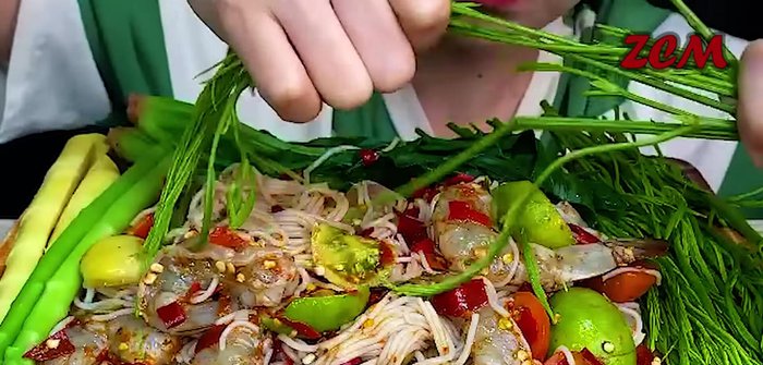 Garnish with cilantro and other herbs as desired.
