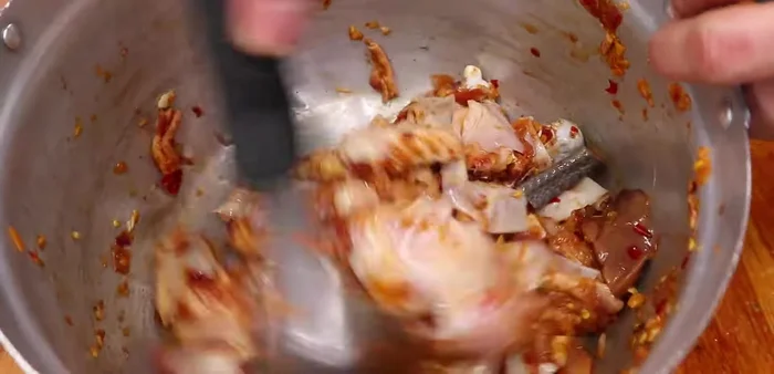 Continue roasting until cooked through. (music playing in background)