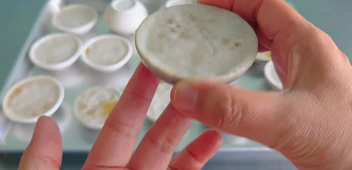 Once steamed, carefully remove and let cool.