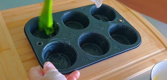 Brush the pastries with remaining melted butter.