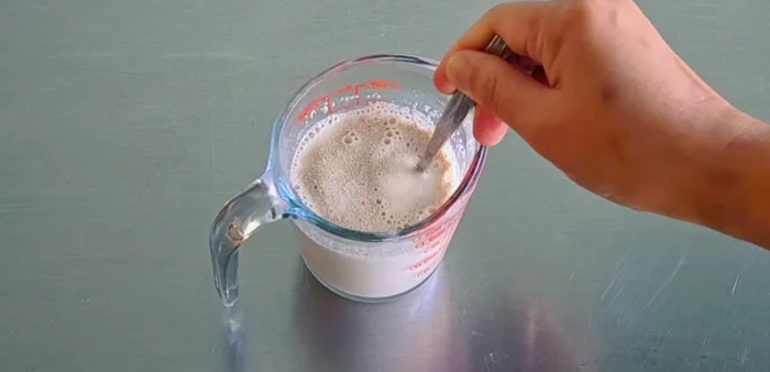 Add yeast and let it sit for 5 minutes.