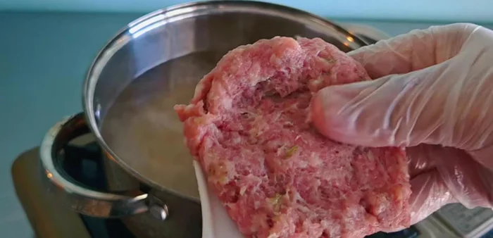 Form the marinated pork into thin sheets, not balls. This makes the pork chewier.