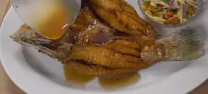 Crispy Fried Sea Bass with Fish Sauce & Mango Salad: Easy Recipe