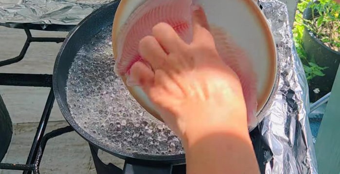 Boil the tilapia meat for approximately 10 minutes until cooked.